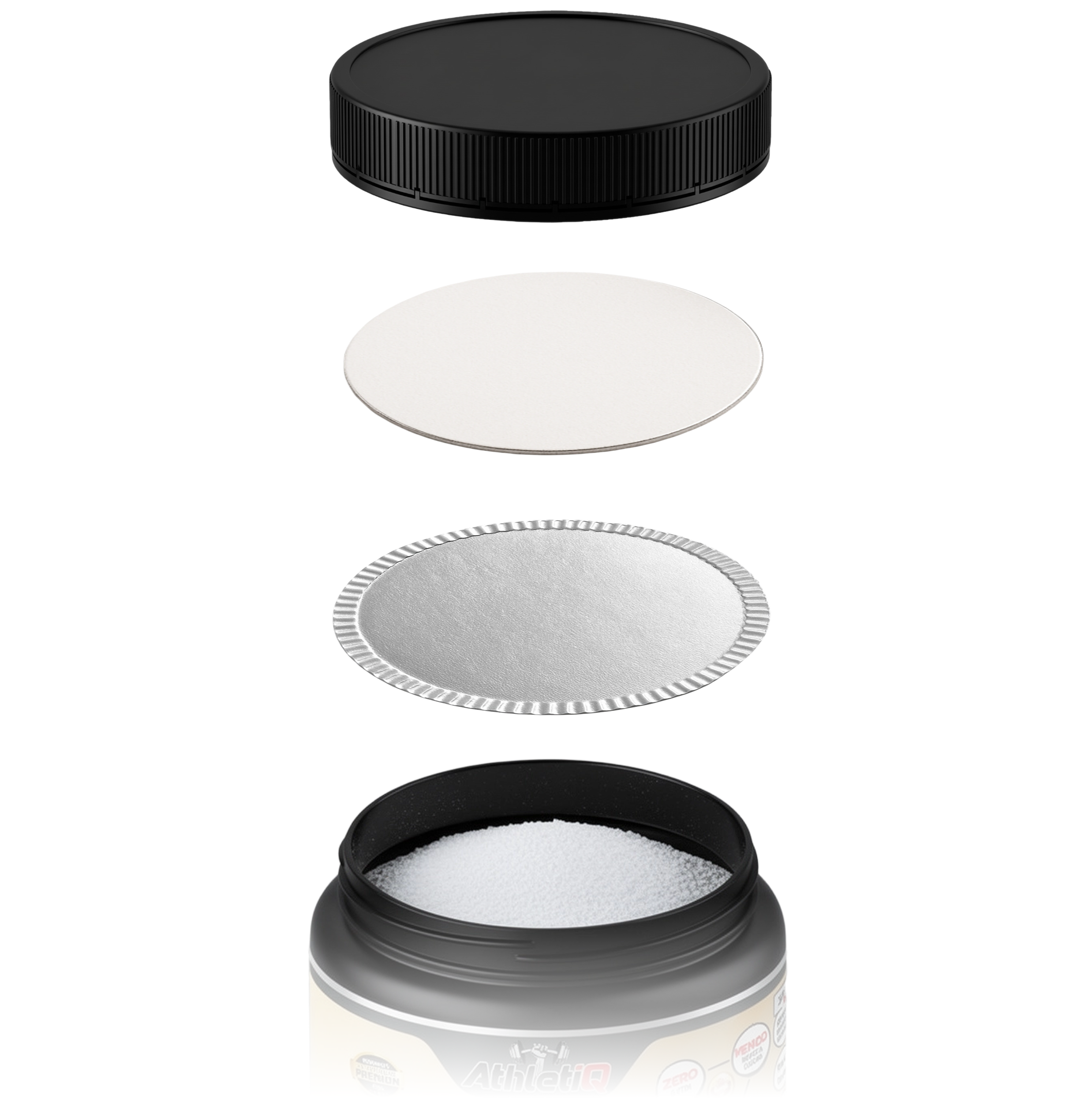 Explosão das camadas de proteção da embalagem